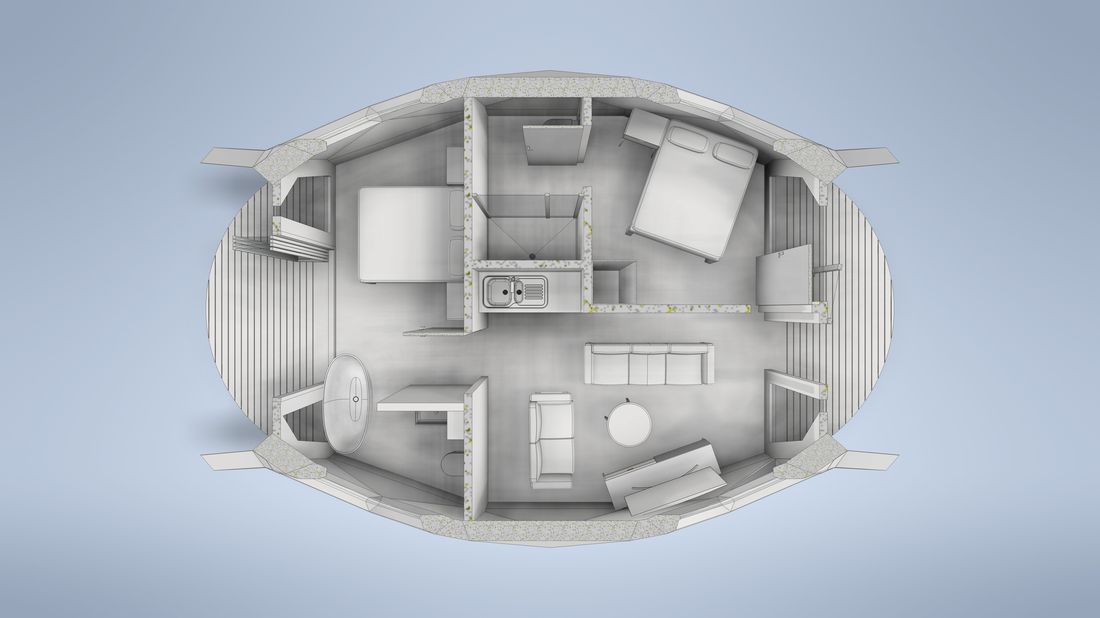 Visualisation of the GeoMod DuoZo dome model