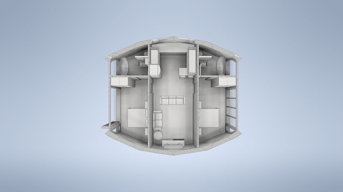 Visualisation of the GeoMod DuoZoMetri dome model