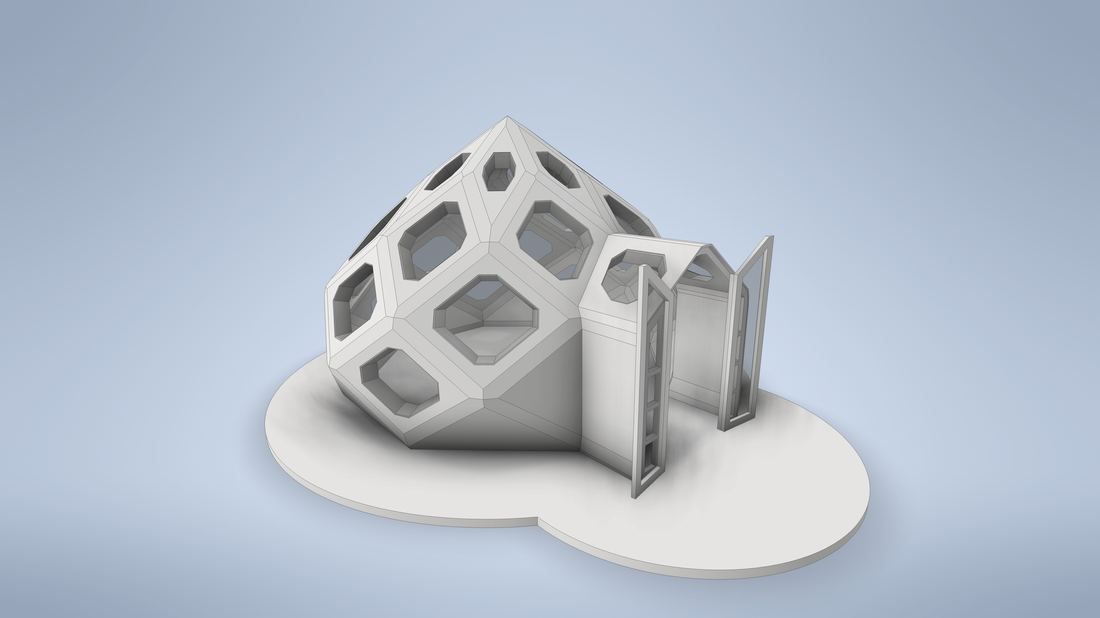 Visualisation of the GeoMod Hives dome model