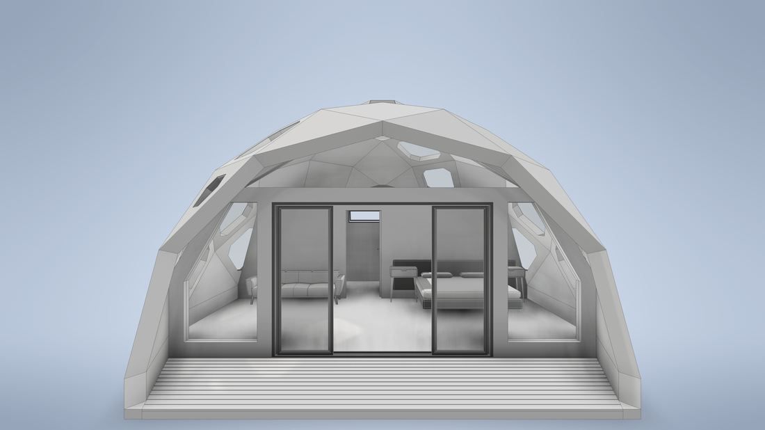 Visualisation of the GeoMod Kuppel Suit dome model